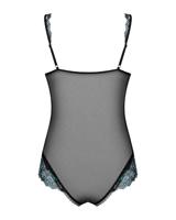 Kanten Bodysuit Obsessive Zwart S/M - thumbnail
