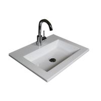 Badmeubelset Aquasplash Salt 50x46 cm Greeploos 2 Lades Met Wastafel Acryl 1 Kraangat Ice White Aquasplash - thumbnail