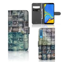Wallet Case met Pasjes Samsung Galaxy A7 (2018) Spijkerbroeken - thumbnail