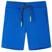 VidaXL Kindershort met trekkoord 128 blauw - thumbnail