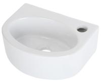 Fonteinset Plieger Orlando Wit 30x22x11CM Kraangat Rechts - thumbnail