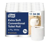 Toiletpapier Tork T4 Premium 4-laags 150 vel wit 110406 - thumbnail