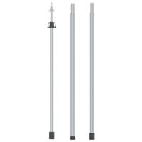 VidaXL Luifelstok telescopisch 102-260 cm aluminium - thumbnail