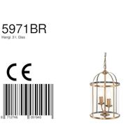 Steinhauer Hanglamp Pimpernel 23cm oud messing 5971BR - thumbnail