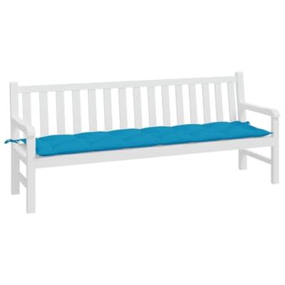 VidaXL Tuinbankkussen 200x50x7 cm oxford stof lichtblauw