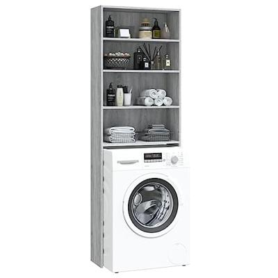 VidaXL Wasmachinekast 64x24x190 cm grijs sonoma eikenkleurig VidaXL Wasmachinekast 64x24x190 cm grijs sonoma eikenkleurig