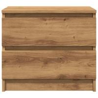 Nachtkastjes 2 st 50x40x43.5 cm bewerkt hout artisanaal eiken - thumbnail