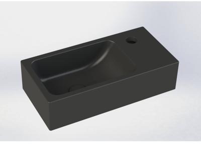 Beaux Nantes fontein rechthoek rechts 40x20x10 mat zwart