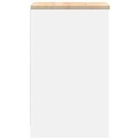 Garagekast 40x51x85 cm massief grenenhout wit - thumbnail