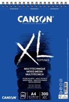 Mixed mediapapier canson xl textured 300gr a4 wit | 5 stuks - thumbnail