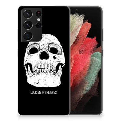 Silicone Back Case Samsung Galaxy S21 Ultra Skull Eyes Silicone Back Case Samsung Galaxy S21 Ultra Skull Eyes