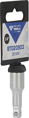 Brilliant Tools BT020903 BT020903 Dopsleutelverlenging Aandrijving 1/4 (6.3 mm) 36 mm 1 stuk(s) Brilliant Tools BT020903 BT020903 Dopsleutelverlenging Aandrijving 1/4 (6.3 mm) 36 mm 1 stuk(s)