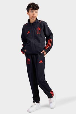 België Presentatie Trainingspak Junior 2022-2023 - Maat 128 - Kleur: RoodZwart | Soccerfanshop