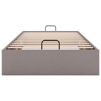 Bedframe zonder matras 100x200 cm stof taupe - thumbnail