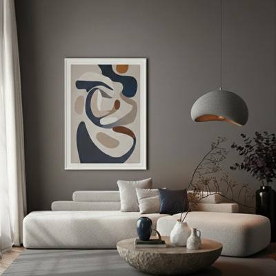 Lyora Natuurlijke hanglampAere grijs 40cm - 9002671