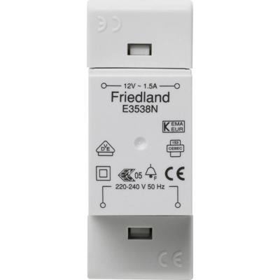 Friedland beltransformator E3538N 12V - 1,5A