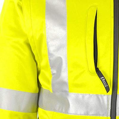 Prevent Veiligheids-softshelljack | maat M | geel | 96 % PES / 4 % EL | 1 stuk - 8060G/M 8060G/M