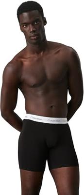 Calvin Klein 3-Pack Heren Boxershorts - Boxer Brief Black - Katoenen mannen boxers - Lange pijpjes - Calvin Klein underwear