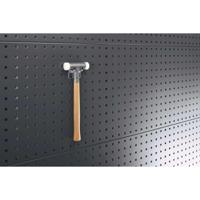 Bott Dubbele haak | diepte 50 mm verzinkt | d. 6 mm | passend voor geperforeerde platen | 5 stuks in zak - 14002039 - 14002039 - thumbnail