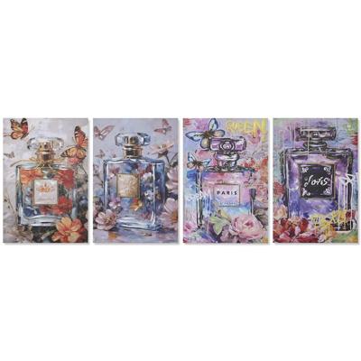Schilderij Home ESPRIT 60 x 2,5 x 90 cm (4 Stuks)