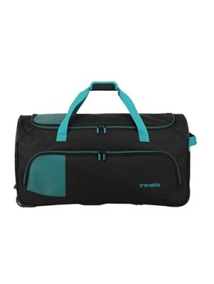 Basics Fresh Wheeled duffle L Black/Petrol