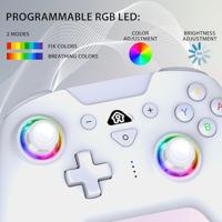 Draadloze controller - SUBSONIC - Switch 2 / Switch - Programmeerbare LED's - Trillingen - Gyroscoop - Wit - thumbnail