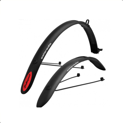 Spatbordset 28" Polisport Colorado City - zwart