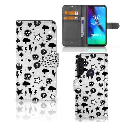 Telefoonhoesje met Naam Motorola Moto G Pro Silver Punk Telefoonhoesje met Naam Motorola Moto G Pro Silver Punk