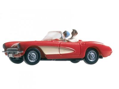 NOCH 15911 H0 Cabriorijders zonder voet figuren Geverfd, Zittend