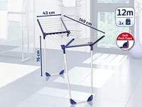 Leifheit 81720 pegasus 120 solid compact droogrek wit/blauw - thumbnail