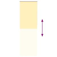 Rolgordijn verduisterend 65x210 cm stofbreedte 60,7 cm geel - thumbnail
