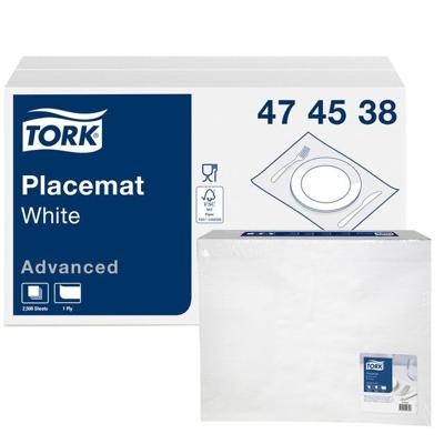 Placemat Tork Advanced 1-laags 420x270mm 500 vel wit 474539 | 5 stuks