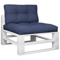 VidaXL Palletkussenset 70x40x12 cm stof marineblauw - thumbnail