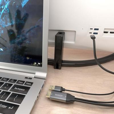 AISENS A109-0871 converterkabel, aluminium, HDMI V2.0 naar USB-C 4K @60Hz, HDMI/M+USB-A/M-USB-C/M, zwart, 1,8 m