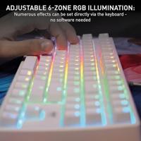 Toetsenbord - CHERRY - XTRFY K4V2 - RGB - 80% TKL - AZERTY - Wit - thumbnail
