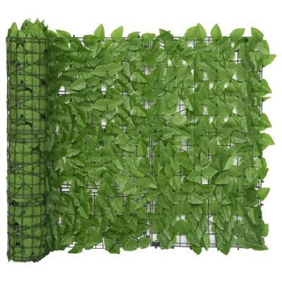 VidaXL Balkonscherm met groene bladeren 400x100 cm VidaXL Balkonscherm met groene bladeren 400x100 cm