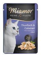 MIAMOR Feine Filets Tuna with squid - nat kattenvoer - 100g - thumbnail