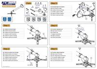Neomounts BEAMER-W100SILVER Beamer-wandbeugel Kantelbaar, Draaibaar Afstand tot de muur (max.): 123 cm Zilver - thumbnail