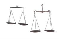 Vintage weegschaal metaal 35x20x3cm - thumbnail