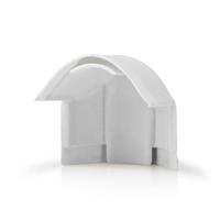 Kabelmanagement | Buis | Over de hoek | 1 Stuks | PVC | Wit - thumbnail