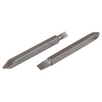 Wolfcraft Dubbelbits | Solid | PH/sleuf | L65mm | 2 stuks - 2407000 - thumbnail