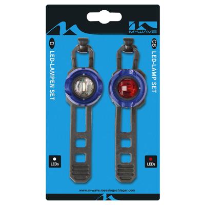 M-Wave Verlichtingsset Apollon Mini A LED Batterij Blauw