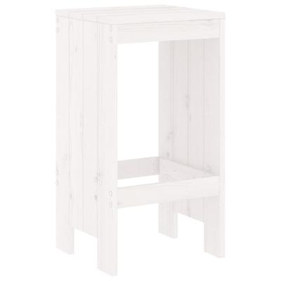 5-delige Barset massief grenenhout wit - thumbnail