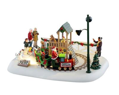 Puppy Play Park 20x30x27 cm Kerstdorp LEMAX - Lemax