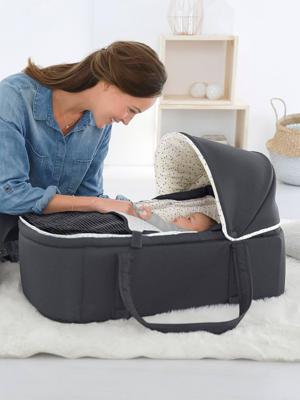 Zachte reiswieg VERTBAUDET antraciet / sterren