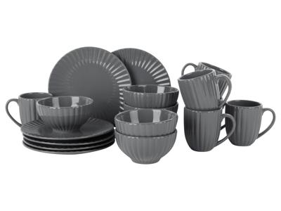 LIVARNO home Serviesset, 18-delig (Grijs)