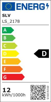 SLV Led pad verlichtingEskina 125cm 2-lichts antraciet - 1005439