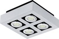 Eglo Led plafondspotLoke 1 4-lichts led metaalgrijs - 91355 - thumbnail