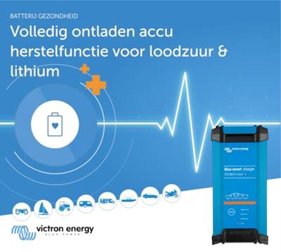 VICTRON Blauwe slimme oplader IP22 - 12V - 30A - 1 uitgang
