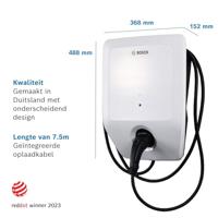 Bosch Home Comfort Power Charge 7000i Wallbox Type 2 16 A Aantal aansluitingen 1 11 kW RFID, WiFi - thumbnail